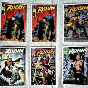 DC 1991 Robin 1 to 5  complete set, Lot of 6 inc Rare #1 issue (2 pcs)
